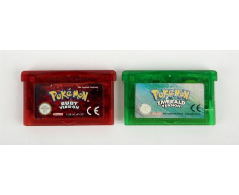 Nintendo Game Boy Advance (GBA) Pokémon Generation 3 bundle (PAL) Includes: Pokémon Ruby and Pokémon Emerald  All games are l