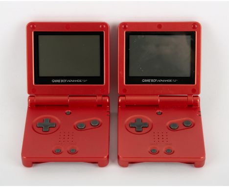 Nintendo Game Boy Advance SP red loose console bundle (PAL) Includes 2 loose Metallic Red consoles Consoles are unboxed, unte