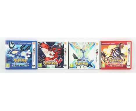 Nintendo 3DS Pokémon bundle (PAL) Includes: Pokémon X, Pokémon Y, Pokémon Omega Ruby and Pokémon Alpha Sapphire Games are box