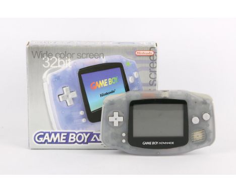 Nintendo Game Boy Advance (GBA) boxed system [Glacier] (PAL) Item is complete, boxed and in great condition 
