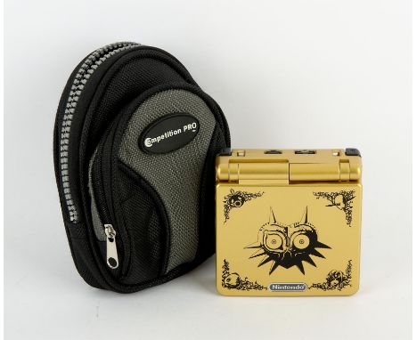 Nintendo Game Boy Advance SP Majora's Mask gold console (re-shelled body) Item is in great condition and comes in a Competiti