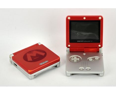 Nintendo Game Boy Advance SP [Mario Limited Edition Pak] loose console (x2) Consoles are unboxed, untested and in used condit
