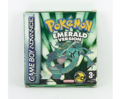 Nintendo Game Boy Advance (GBA) Pokémon Emerald (PAL) Item is complete, boxed and has 2 Trainer's guide/manuals inside Condit