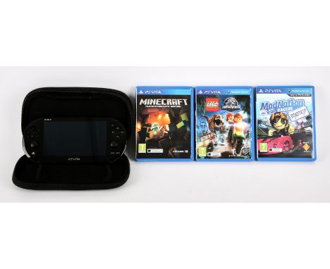 PlayStation Vita (PS Vita) handheld console (Model PCH-2016) with games and power supply (PAL) Games include: LEGO: Jurassic 