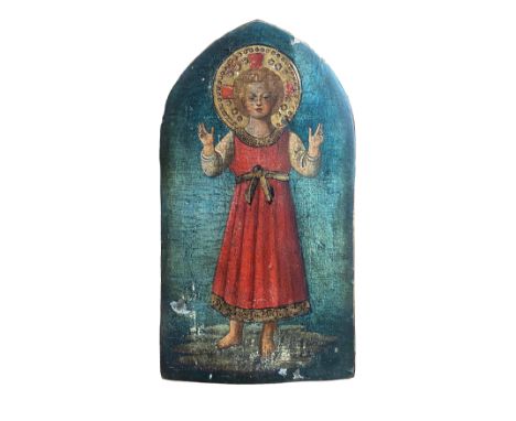 Property of The Daughters of the CrossÂ&nbsp; Follower of Fra Angelico (1395-1455) Christ the Child Oil, tempera, and applied