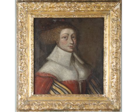 Property of a gentleman European School 17th Century Portrait of an aristocrat (c. 1600) Oil on panel In a carved and gilded 