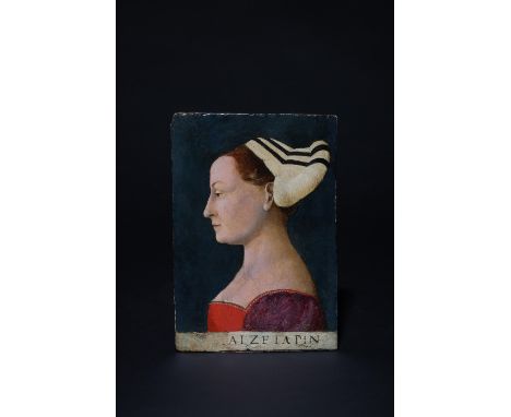 Circle of Antonio del Pollaiuolo (1429-1498) 15th century, Italian Portrait of an Italian Noblewoman Oil and tempera on popla