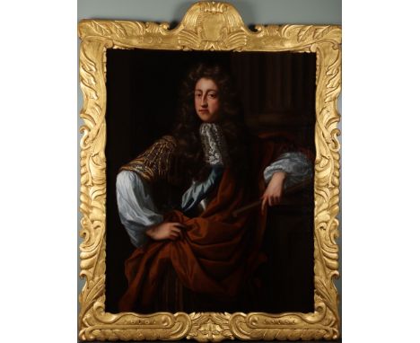 Attributed JohnÂ&nbsp;Riley (1646-1691) Portrait of Prince George of Denmark (1653-1708) Oil on canvas In a gilded sunderland