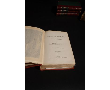 2 volumes First Edition The Lake Regions of Central Africa Richard Burton New York Harper and Brothers 1860  Dimensions: 8.5 