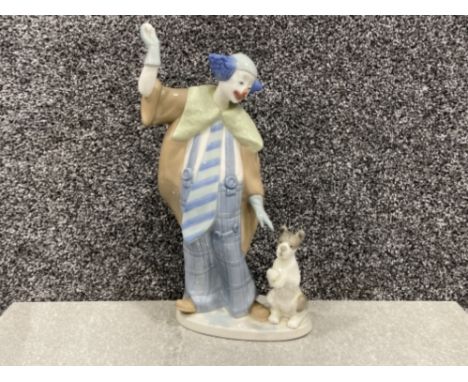 Nao by Lladro clown with dog “fetch”