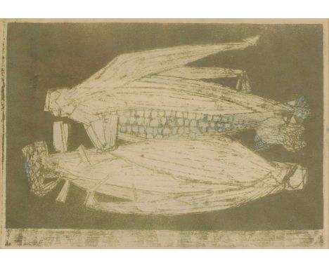 ▴ Prunella Clough (1919-1999)'Sweetcorn'lithograph in coloursimage 17 x 27cmProvenance: With The Redfern Gallery, London, Dec