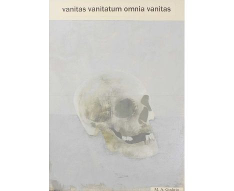 ▴ Mark Andrew Godwin (b.1957)'Vanitas'signed 'Mark Godwin', inscribed as titled and dated '2019' verso on backboard, mixed me