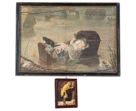 Collection of five prints [of six] from the Laetitia series by George Morland, later prints after the original stipple engrav