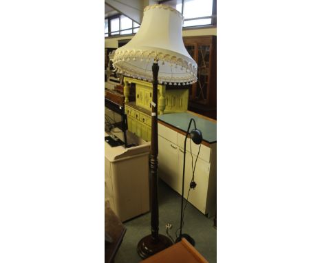 Standard lamp, shade and reading light