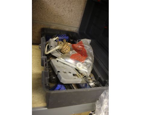 Tool box, tools and electric drill