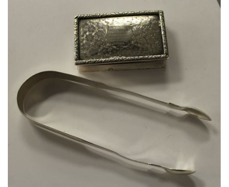 Silver snuff box - Theatre Royal North Shields 1907