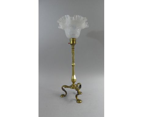 Lot 315 - A pair of Flemish brass pricket candlesticks