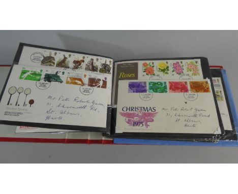 A Ring Binder Containing British First Day Covers, 1970's 