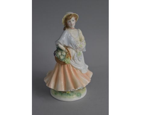 A Royal Worcester Limited Edition Figure 'Market Day'.