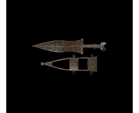 Mid 3rd century AD. A good condition iron short dagger or pugio of the 'Kunzing Type' according to the classification of Bish