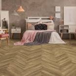 Trade Lot 18 x New Packs of Kraus Rigid Core Luxury Vinyl Tiles Odell Oak Herringbone 2.34m2 per