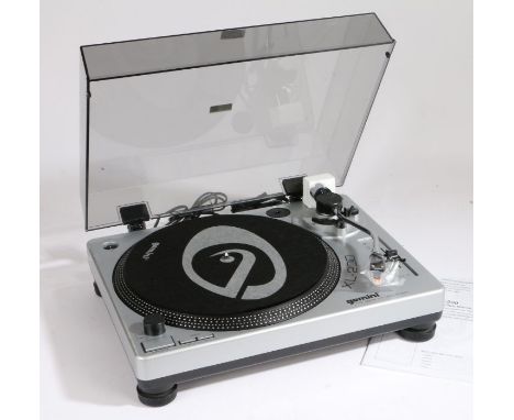 Gemini XL-200 Belt-drive turntable with gemini&nbsp;stylus, includes operations manual, serial number GT2100869