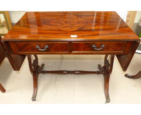 A Regency style mahogany sofa table