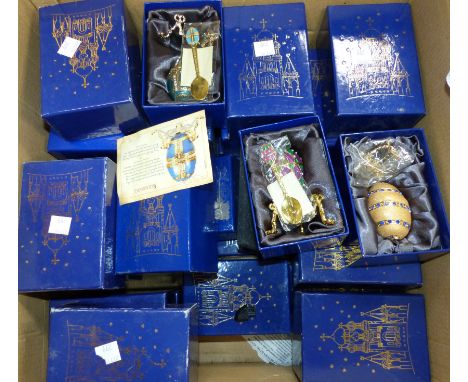 A collection of Atlas editions Fabergé eggs, boxed