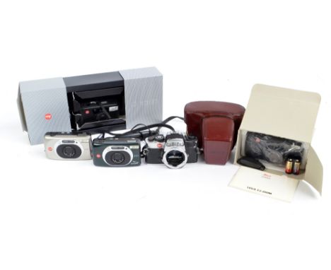 LEICA; a boxed and unused C2-Zoom camera, a boxed Leica C1, a Leica Z2X, a Leica Z2X issued in conjunction with Jaguar Motors
