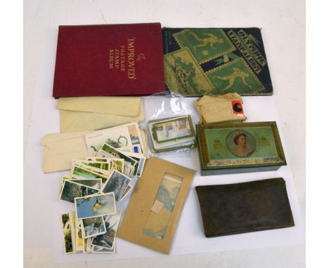 A small quantity of loose cigarette cards including Senior Service Sights of Britain, Nicolas Sarony Around the Mediterranean