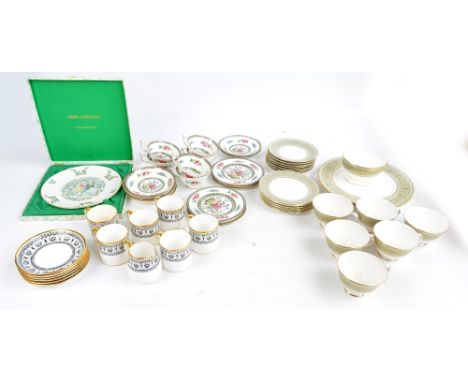 A quantity of Royal Doulton teaware in 'English Renaissance' pattern H4972, comprising two large plates, six tea plates, seve