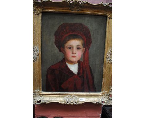 ANNIE ELIZABETH BOWLER (1860-1941); oil on canvas, portrait of Bertie, signed, 50 x 40cm, framed.