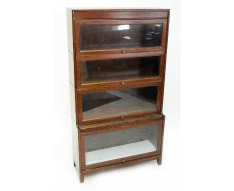 A Globe-Wernicke style four section stacking bookcase.