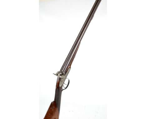 ***Section 2 Shotgun licence required***A W.M Holland 14bore side by side muzzle loading black powder hammer gun, the action 