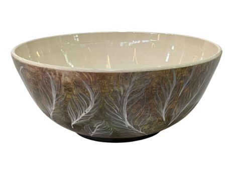 Poole Pottery bowl 'Feathers' 1 of 1.