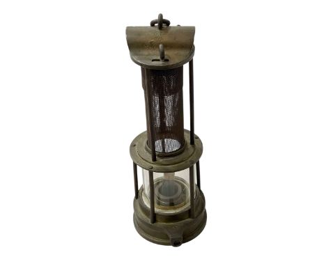 Miners lamp by Thomas & Williams, Aberdeen.