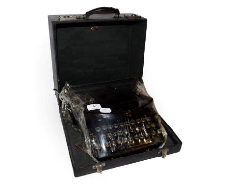 ~ A Klein Adler typewriter in case 