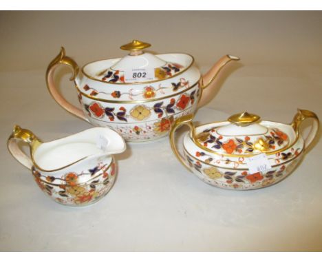 19th Century Davenport three piece tea service