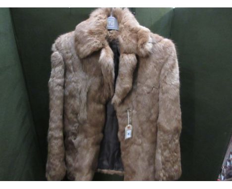 Ladies light brown fur jacket