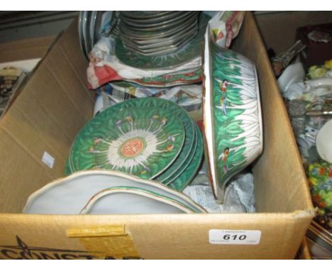 Extensive early 20th Century Chinese Canton dinner, tea and coffee service