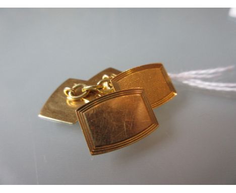 Pair of 18ct gold cufflinks