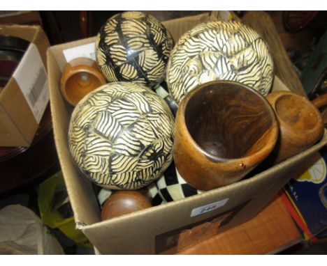 Collection of various modern decorative carpet bowls