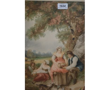 19th Century framed coloured lithograph, signed in pencil by Sidney E. Wilson, gilt framed