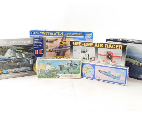 Airfix and other model kits, to include Revell Fairey Rotodyne, 1:78 scale., Airfix Belvedere 72, Classic Airframes Westland 