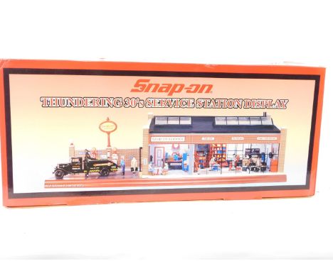 A Snap-On Thundering 30's Service Station display diorama, 1:24 scale, boxed.