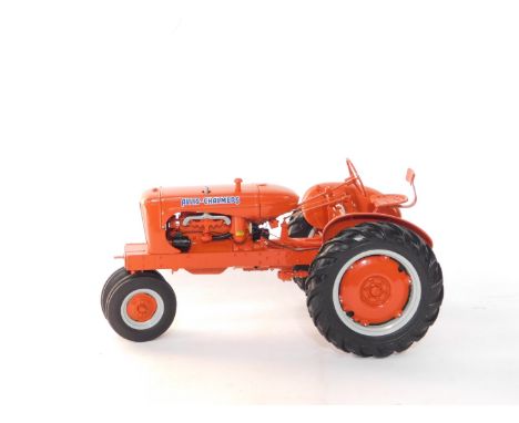 A Franklin Mint Precision Models Allis-Chalmers Tractor, 1:12 scale, orange.