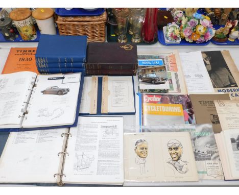 Motor Repair and Overhauling books, 4 vols, together with data sheets.,  Daimler Soverign Service Manual., Girling's Service 
