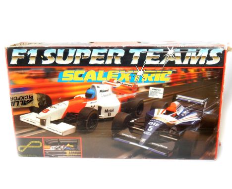 A Scalextric F1 Super Teams set, boxed.