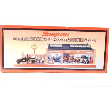 A Snap-On Thundering 30's Service Station display diorama, 1:24 scale, boxed.