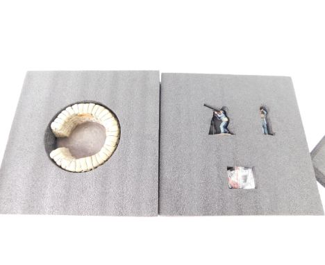 A W Britain WWII RAF Lewis Gunner Spotter &amp; Sandbank Enplacement model, 1:30 scale, 25026, limited edition with certifica